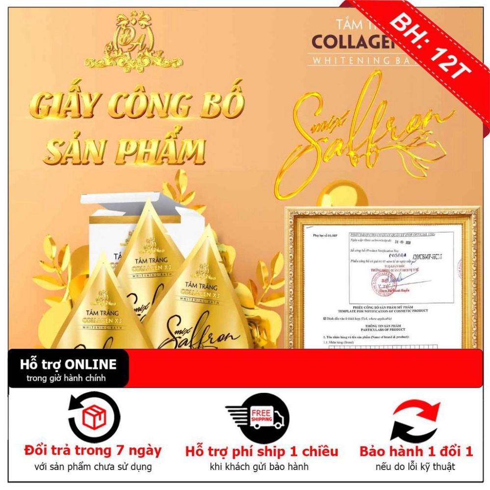 [CAM KẾT CHẤT LƯỢNG] - Tắm trắng saffron X3 hàng chính hãng Mỹ Phẩm Đông Anh | BigBuy360 - bigbuy360.vn
