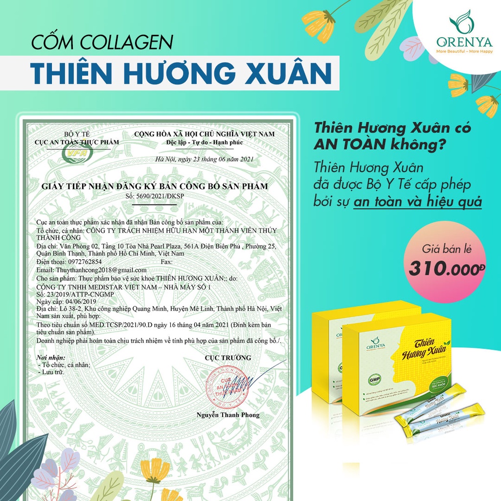 Cốm Nội Tiết Thiên Hương Xuân – Bổ Sung Nội Tiết Tố Nữ, Giảm bốc hỏa, Làm Đẹp Da - ORENYA TPHCM
