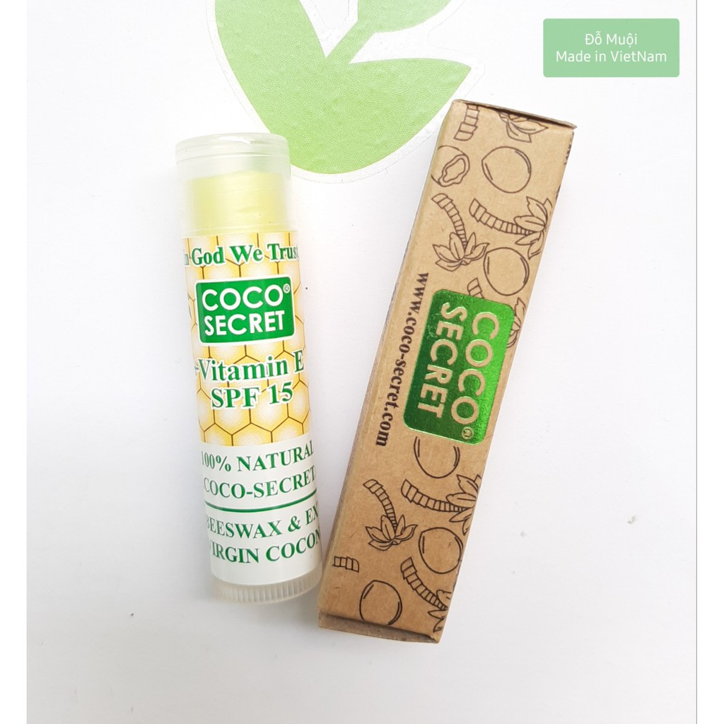 Son dưỡng môi dầu dừa sáp ong Coco Secret | BigBuy360 - bigbuy360.vn