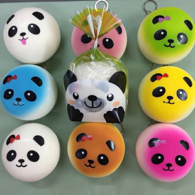 Squishy bánh bao, mochi icon cảm xúc vui nhộn giảm căng thẳng