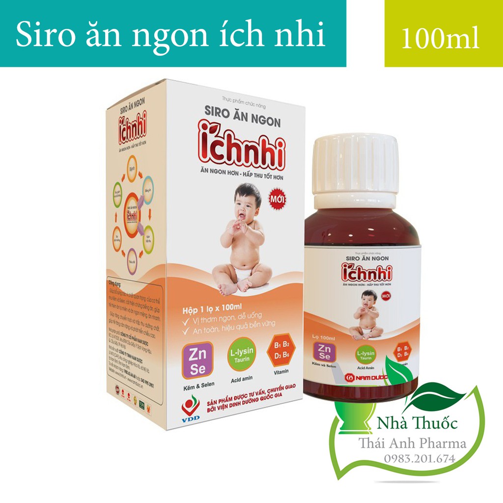 Siro Ăn Ngon Ích Nhi - Giúp Bé Ăn Ngon, Tăng Sức Đề Kháng