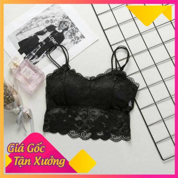 Áo Bra Ren Hoa 2 Dây Đẹp Gợi Cảm