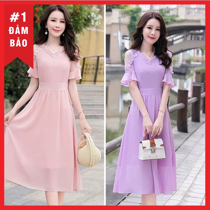 Đầm dự tiệc tiểu thư nhẹ nhàng, chất mát - Z032 | BigBuy360 - bigbuy360.vn