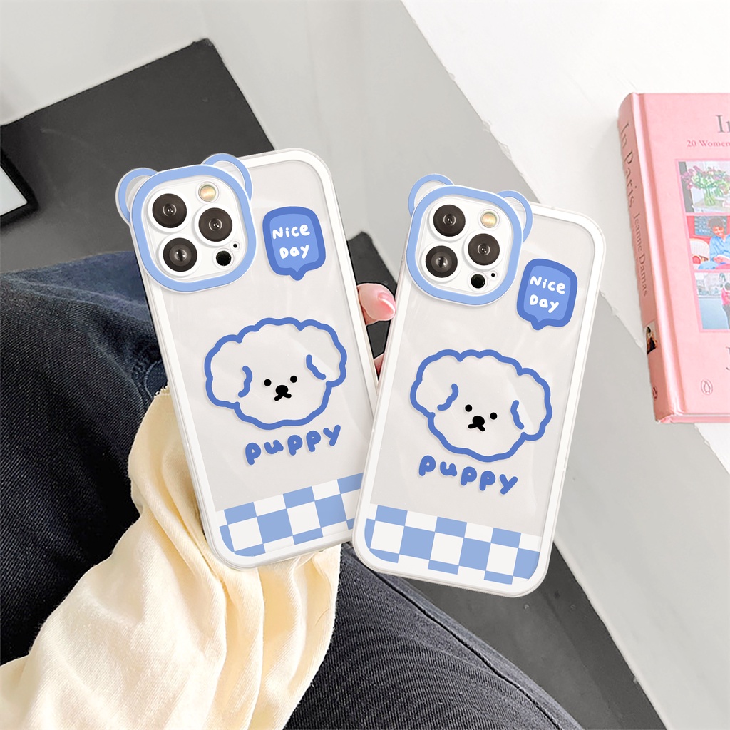 Ốp lưng iphone camera gấu blue puppy 6/6plus/6s/6splus/7/7plus/8/8plus/x/xs/11/12/13/14/pro/max/promax/plus/shin/case