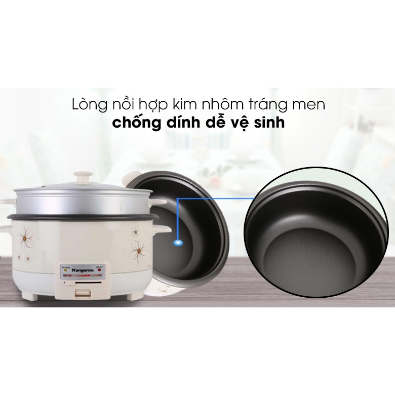 Nồi lẩu điện Kangaroo 4.5 lít KG272