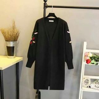 Áo cardigan len dáng dài