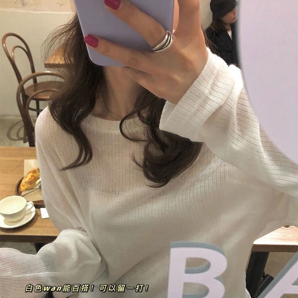 Áo Thun Thể Thao Tay Dài Chống Nắng Mỏng Nhẹ Thoáng Khí Màu Sắc Ngọt Ngào Thời Trang Cho Nữ 0728