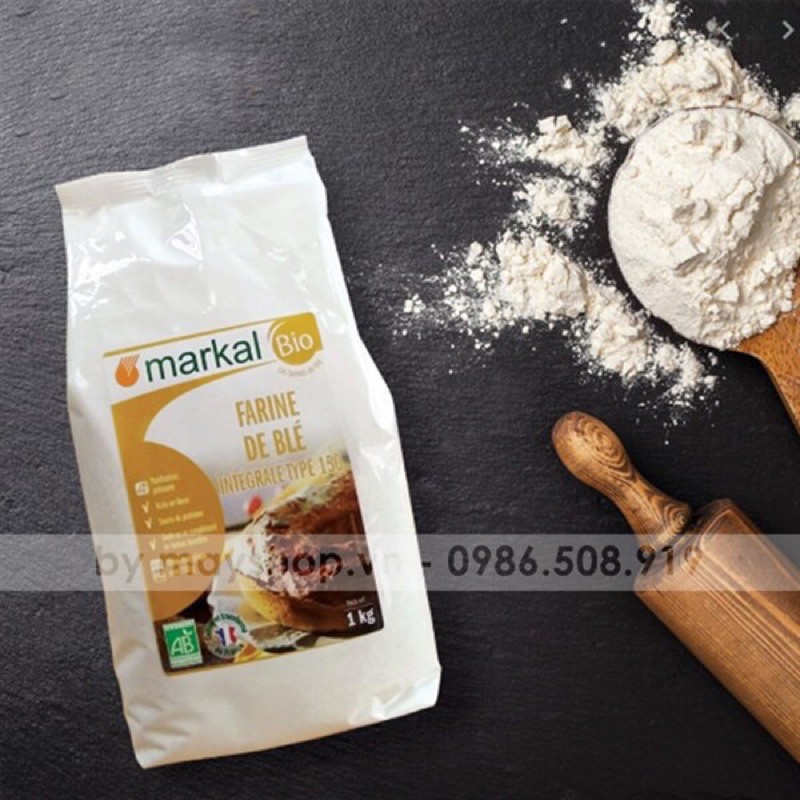 Bột mì nguyên cám hữu cơ Markal T150 (1kg)