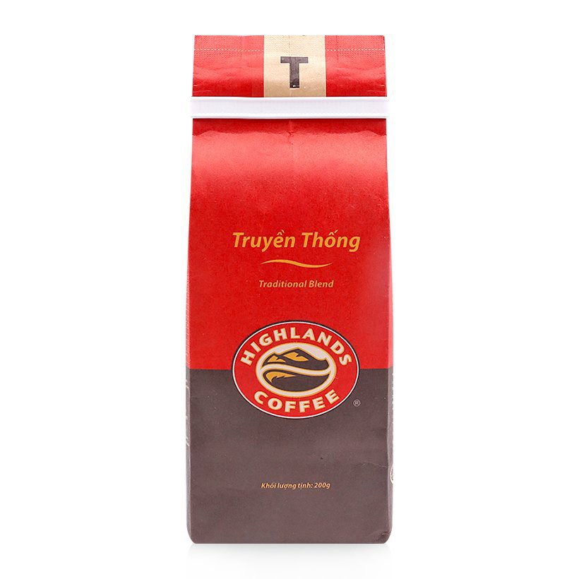 Cà Phê Rang Xay Truyền Thống Highlands Coffee túi 200g | BigBuy360 - bigbuy360.vn