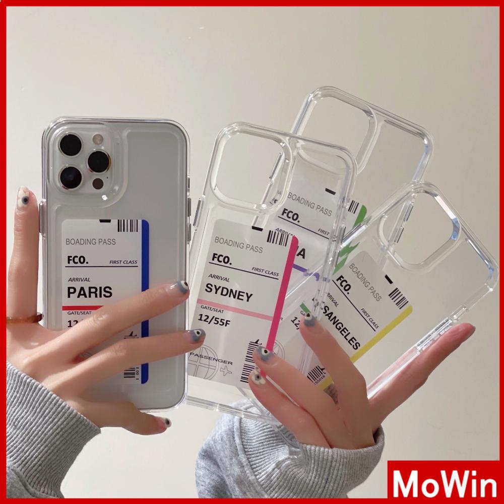 Ốp điện thoại TPU mềm dày chống sốc siêu trong suốt hd in hình vé thích hợp cho iPhone 13 Pro Max 12 Pro Max 11 7Plus