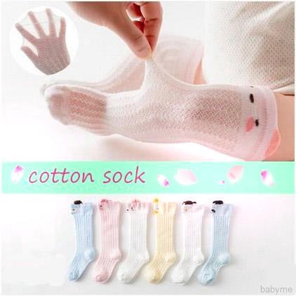 Vớ Cotton Dài Thiết Kế Hoạt Hình Giữ Ấm Chân Cho Bé Gái