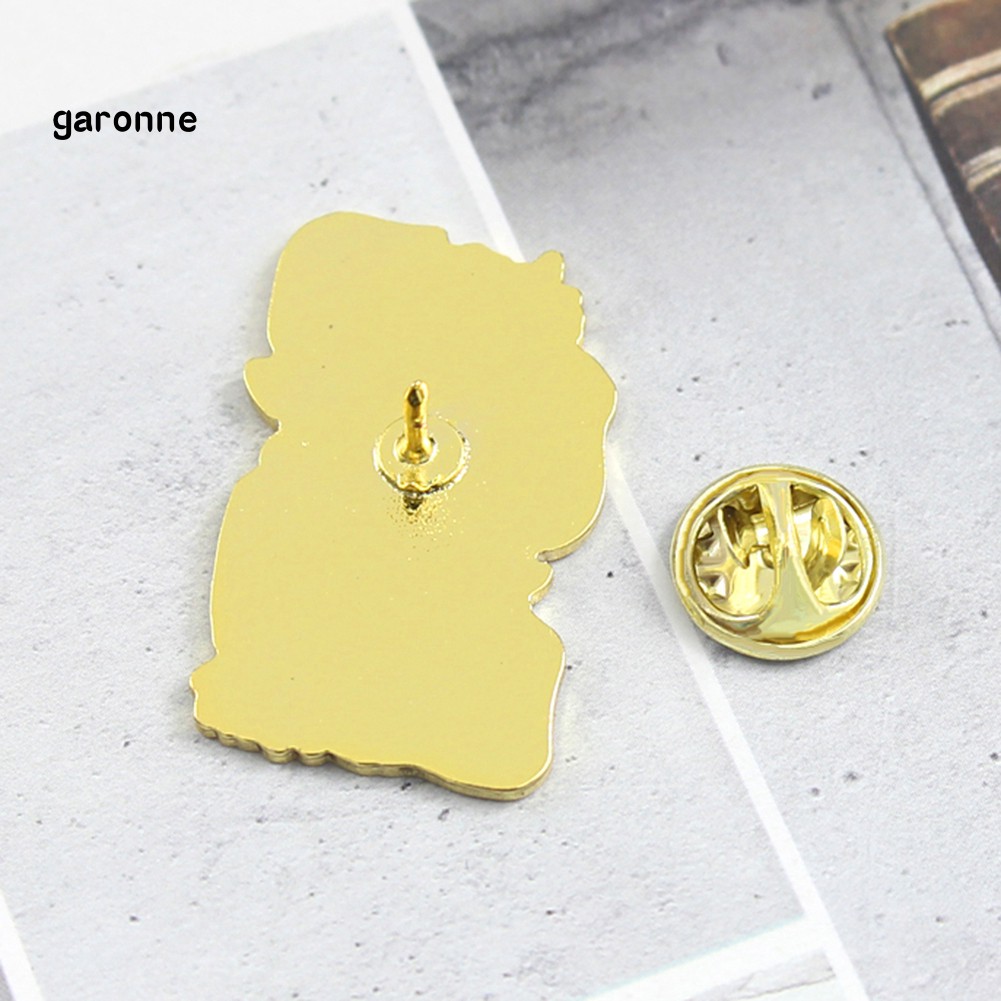 GA_English Letter Be Just Merciful And Brave Badge Collar Brooch Pin Clothes Decor