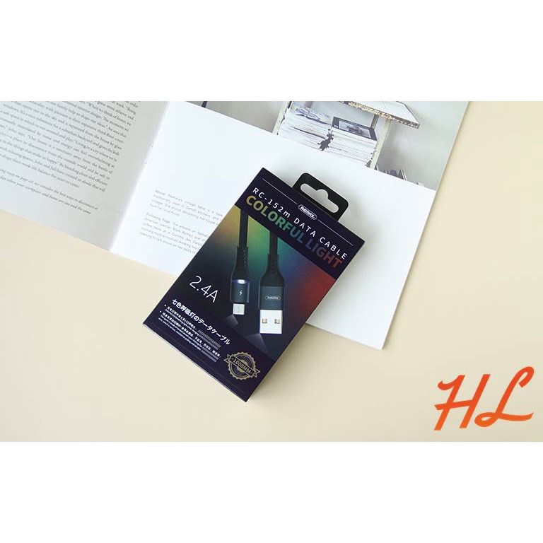 Cáp Sạc MICRO USB Remax RC-152m Dài 1M, Dây Dù Siêu Bền, Có Đèn Led - Hưng Long PC