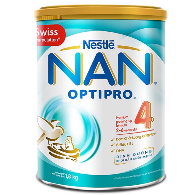 Sữa bột NAN Optipro 4 1.8kg (cho bé từ 2-6 tuổi)