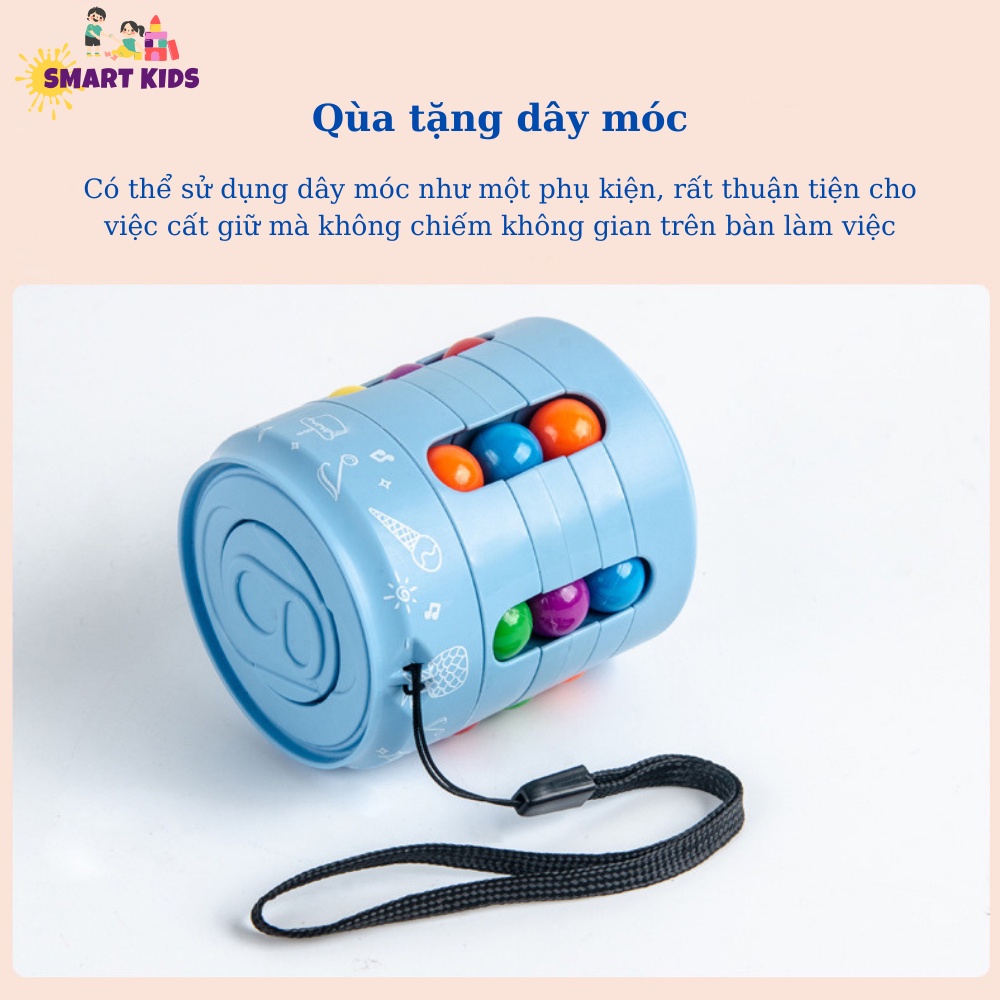 Rubik Biến Thể Hình Lon Bia – Spinner Đẹp Lạ Mắt Xoay NgónTay Luyện Trí Não Sự Kiên Trì Smartkids