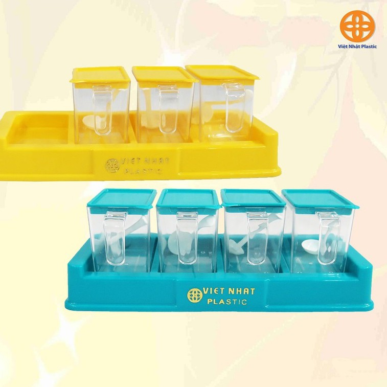 Hộp( Hũ ) Đựng Gia Vị 4 Việt Nhật 2939