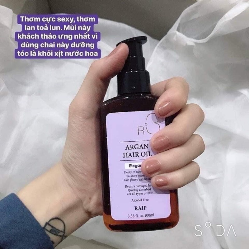 Tinh dầu dưỡng tóc Argan Oil giúp tóc bồng bềnh ống ả ( màu ngẫu nhiên)