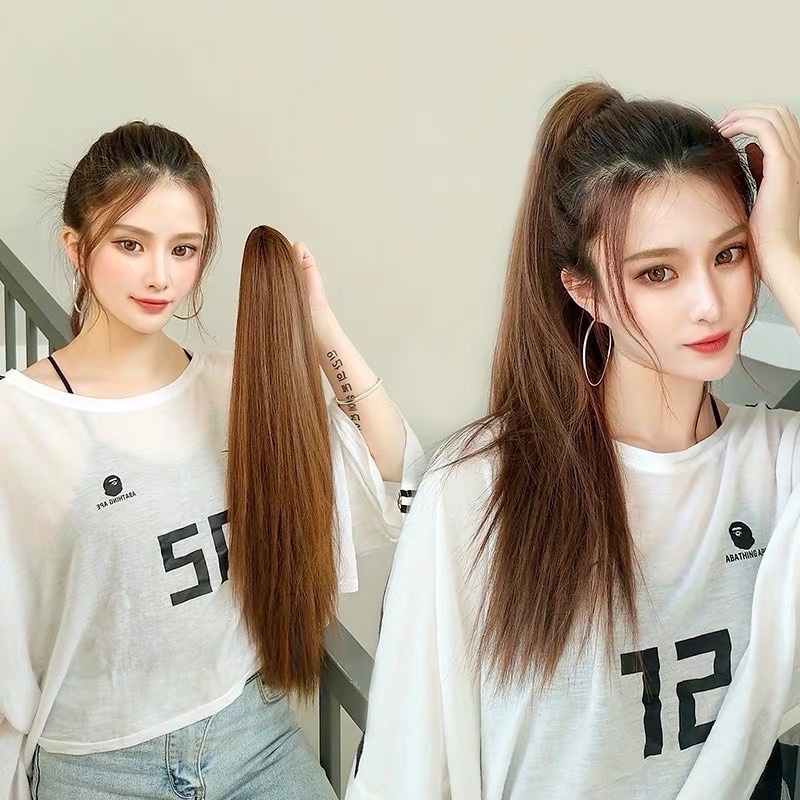 tóc giả ngoặm thẳng n43 , chịu nhiệt tốt❇️freeship ❇️đi chơi đi tiệc gì cũng phù hợp ❇️