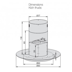 (Model 2021) Máy hút mùi Lorca TA 6009 - 90cm - Hàng chính hãng | BigBuy360 - bigbuy360.vn
