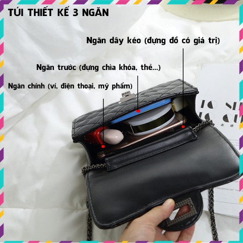 Túi Nữ Đeo Chéo, Túi Da Đeo Vai Nữ Thời Trang Đẹp Giá Rẻ Dùng Đi Làm Đi Chơi Đi Du Lịch TDN