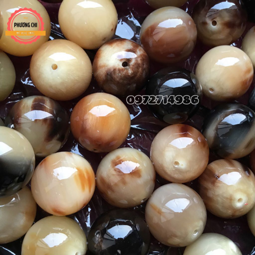Vòng đeo tay sừng may mắn màu vân nưa tự nhiên đẹp, Vòng tay phong thủy mang tài lộc về nhà bạn | Mỹ nghệ phương chi