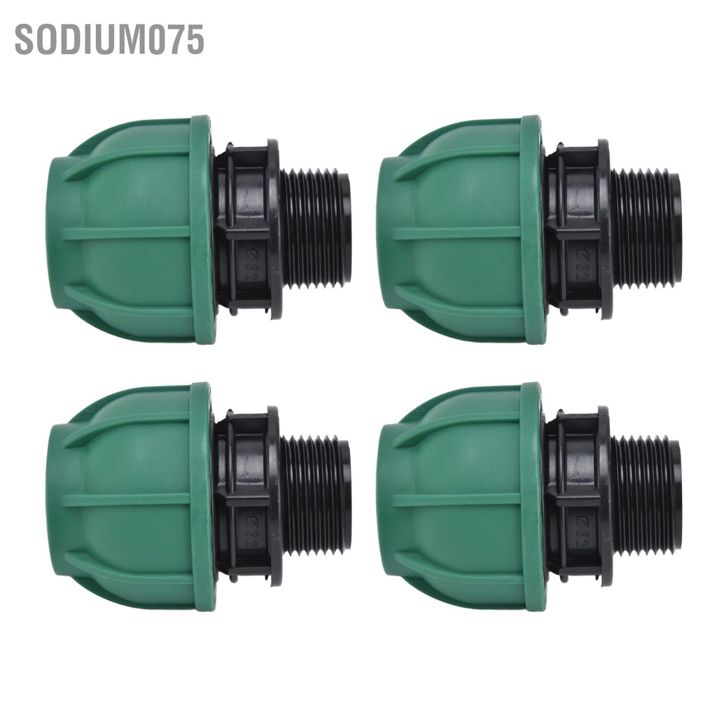 Sodium075 4PCS Đầu nối chặt chẽ bằng chất lỏng G1 Chủ đề bên ngoài Chặt thẳng ống dẫn