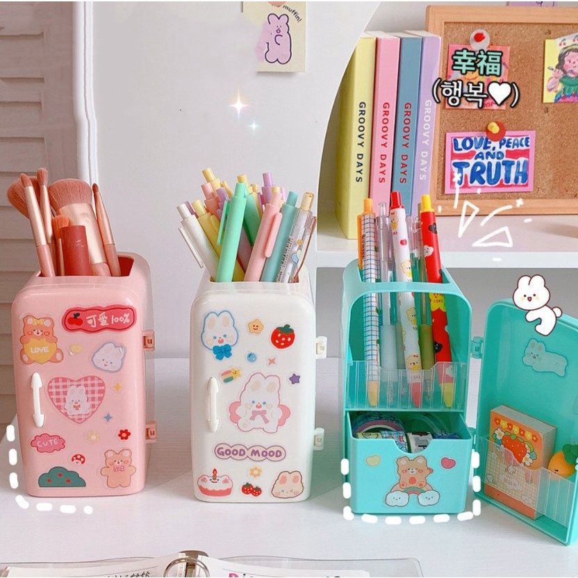 Hộp đựng bút tủ lạnh mini nhiều màu tiện lợi siêu dễ thương