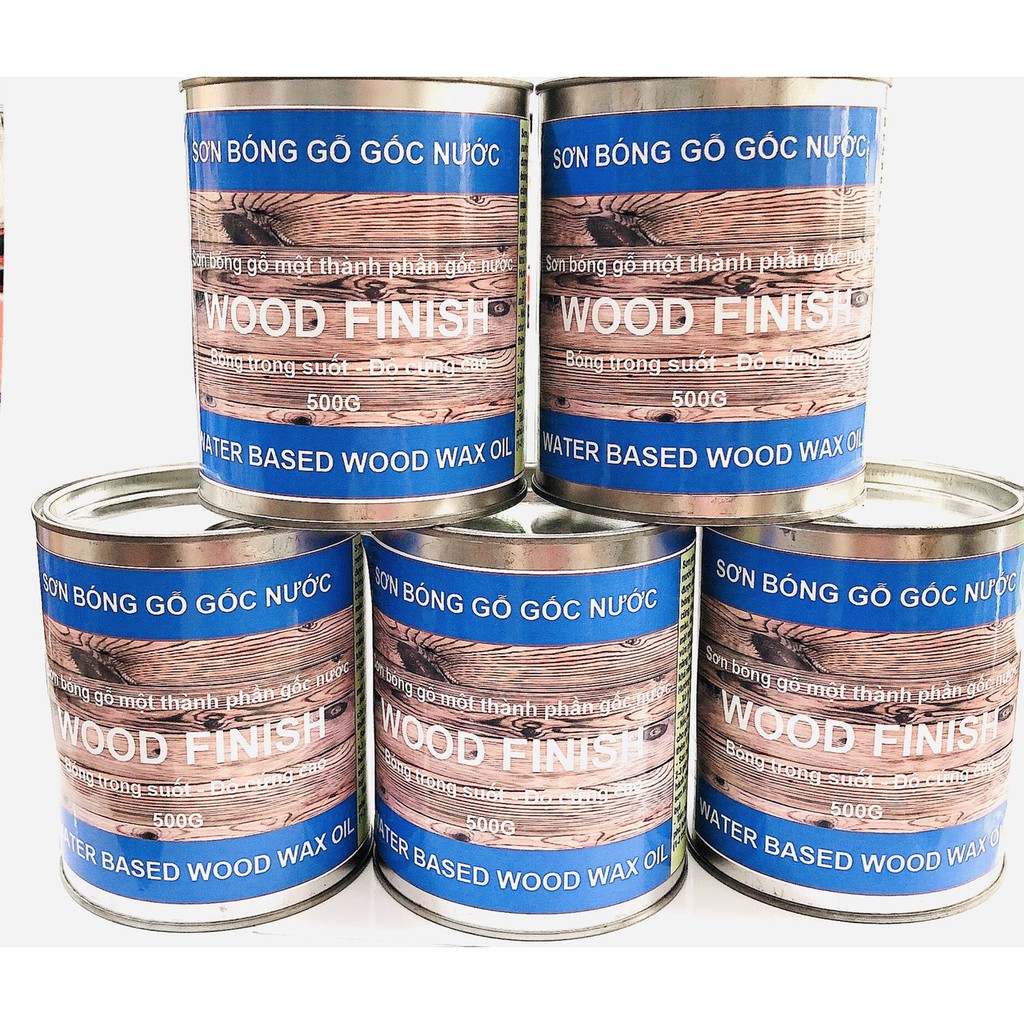 Sơn phủ bóng gỗ gốc nước Wood Finish 500G loại cứng