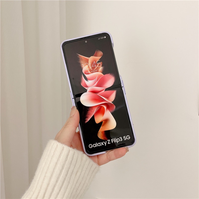 Ốp Điện Thoại Màu Macaron Mặt Nhám Chống Sốc Cho Samsung Galaxy Z Flip 4 Z Flip 3 Zflip 3 Z Flip 4 Flip 3