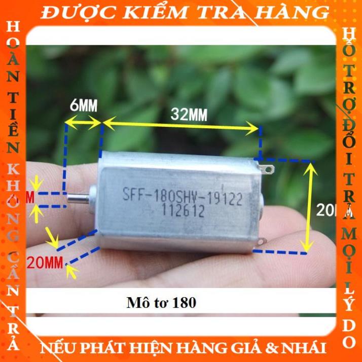 Động Cơ Mô Tơ Mini 180 6VDC 25000(rpm) blethanh