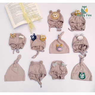 (KOREA - thêu tên bé miễn phí) Mũ nón Hàn Quốc gam màu be nâu đáng yêu cho bé - ảnh thật BabyFox,Kids chup