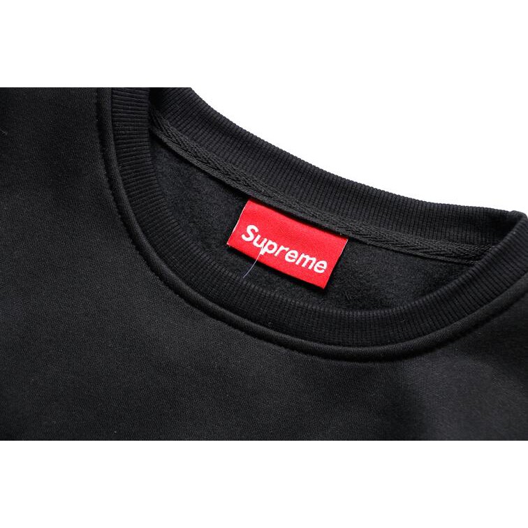 Áo Sweater Vải Cotton Cổ Tròn Thêu Chữ Supreme Thời Trang Cho Nam Nữ | BigBuy360 - bigbuy360.vn