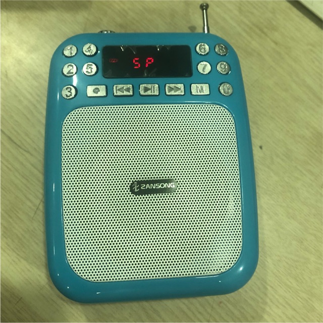 Mic + Loa trợ giảng mini chuyên nghiệp zangsong s30 cho Giáo viên, Giảng viên - Màu xanh Blue