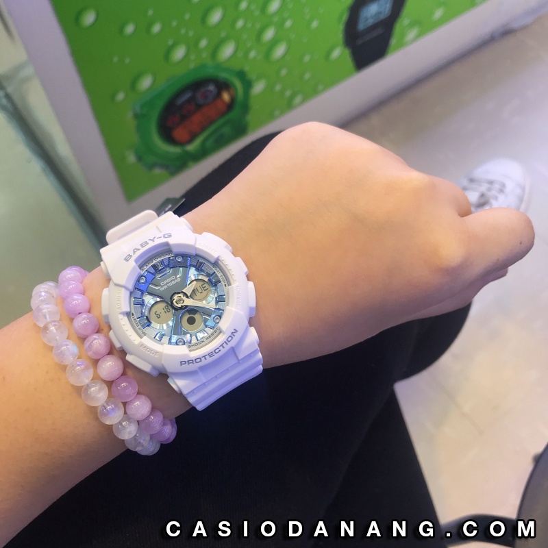Đồng hồ nữ dây nhựa Casio Baby-G chính hãng Anh Khuê BA-130-7A2DR