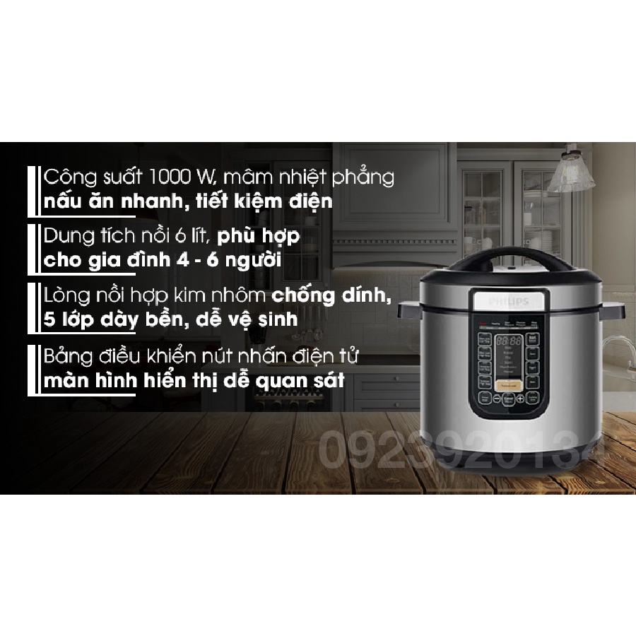 Nồi áp suất điện Philips HD2137
