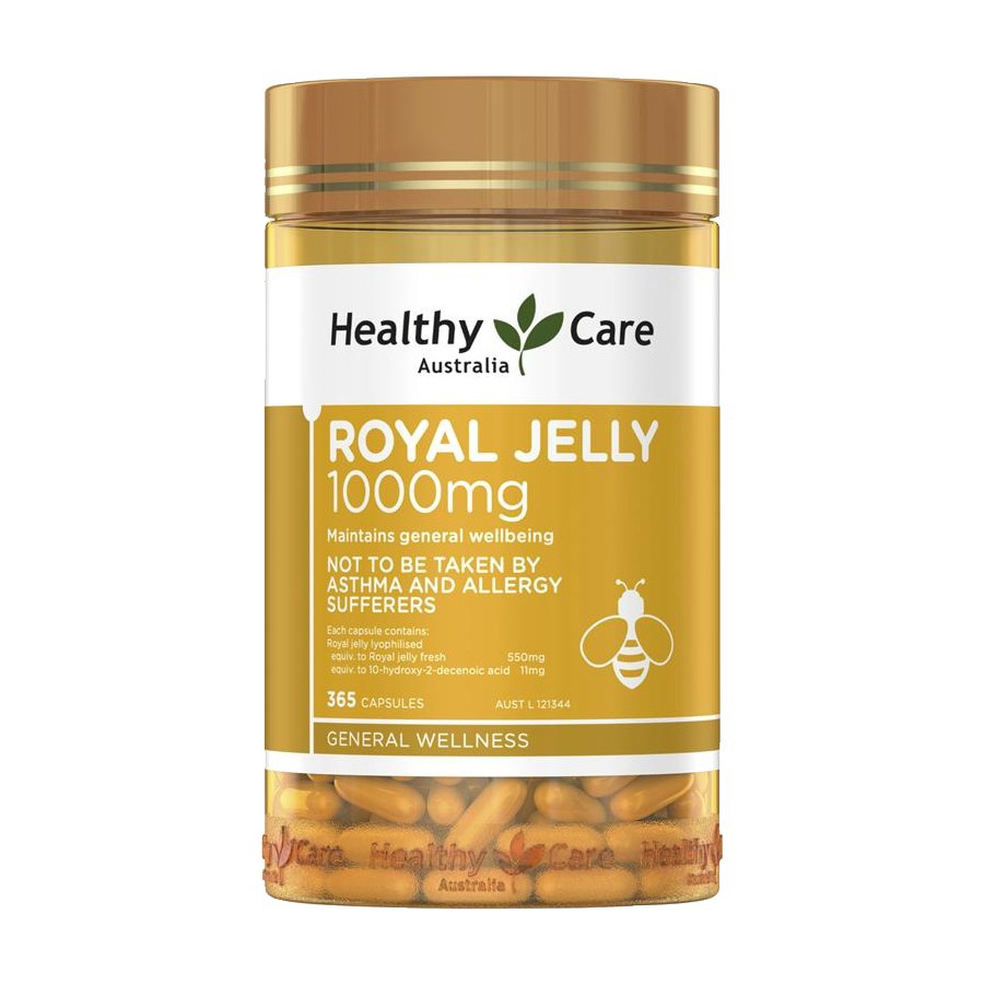 Healthy Care Royal Jelly 1000 365 viên đủ bill, đi air. date mới