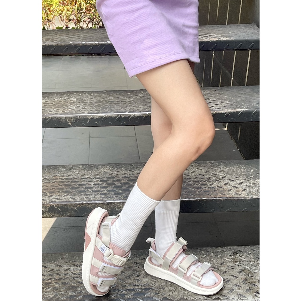 Giày xăng-đan Nữ ZX Unisex Shoes Sandal 3 quai ZX 3715 Pink Cream chất liệu EVA nguyên chất