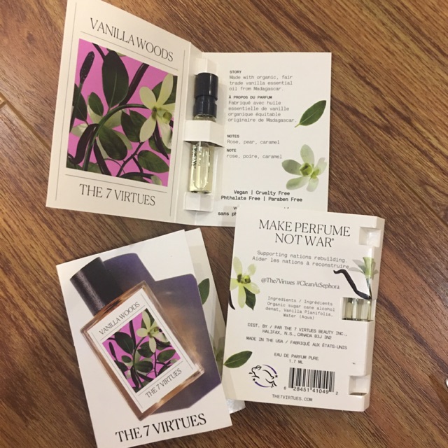 Vial nước hoa unisex The 7 Virtues Vanilla Woods