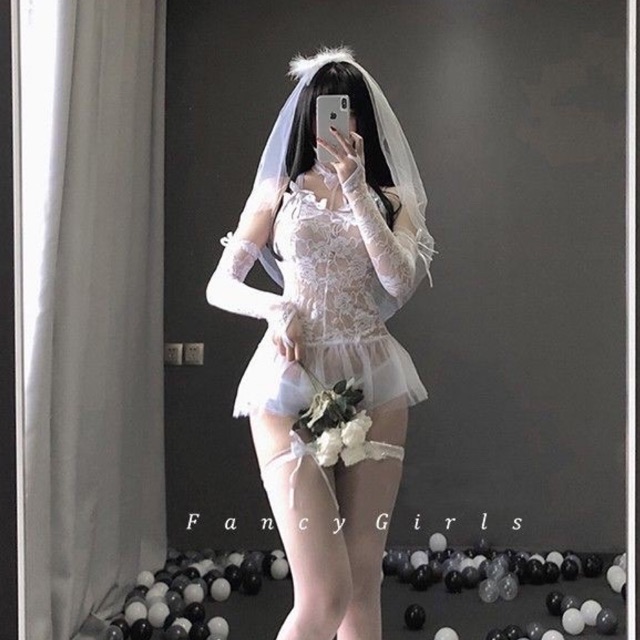 Set Cosplay cô dâu siêu xinh tặng kèm bao tay, voan đội đầu - Kèm ảnh thật T104 🚀GIAO HOẢ TỐC HCM🚀 | BigBuy360 - bigbuy360.vn