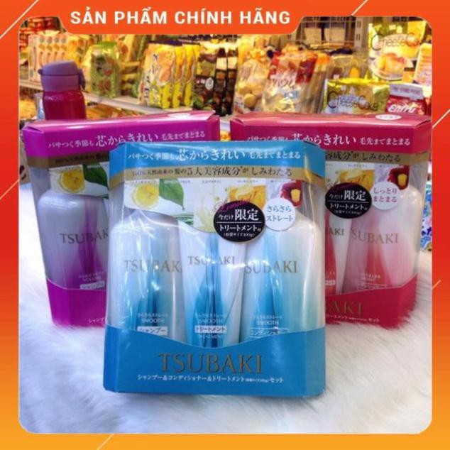 Hàng auth Bộ dầu gội Tsubaki set 3 450ml Nhật Bản