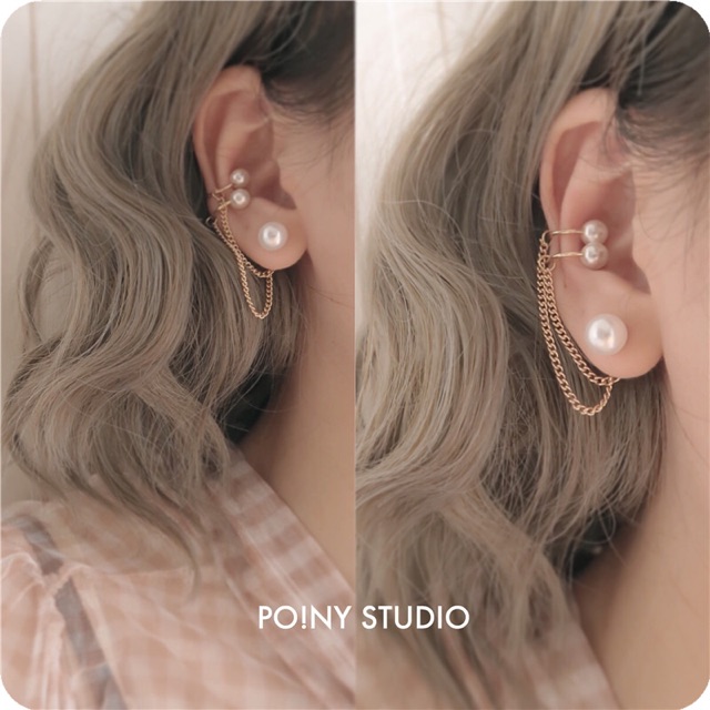 Khuyên tai gài đính hạt cá tính - Khanturban.vn