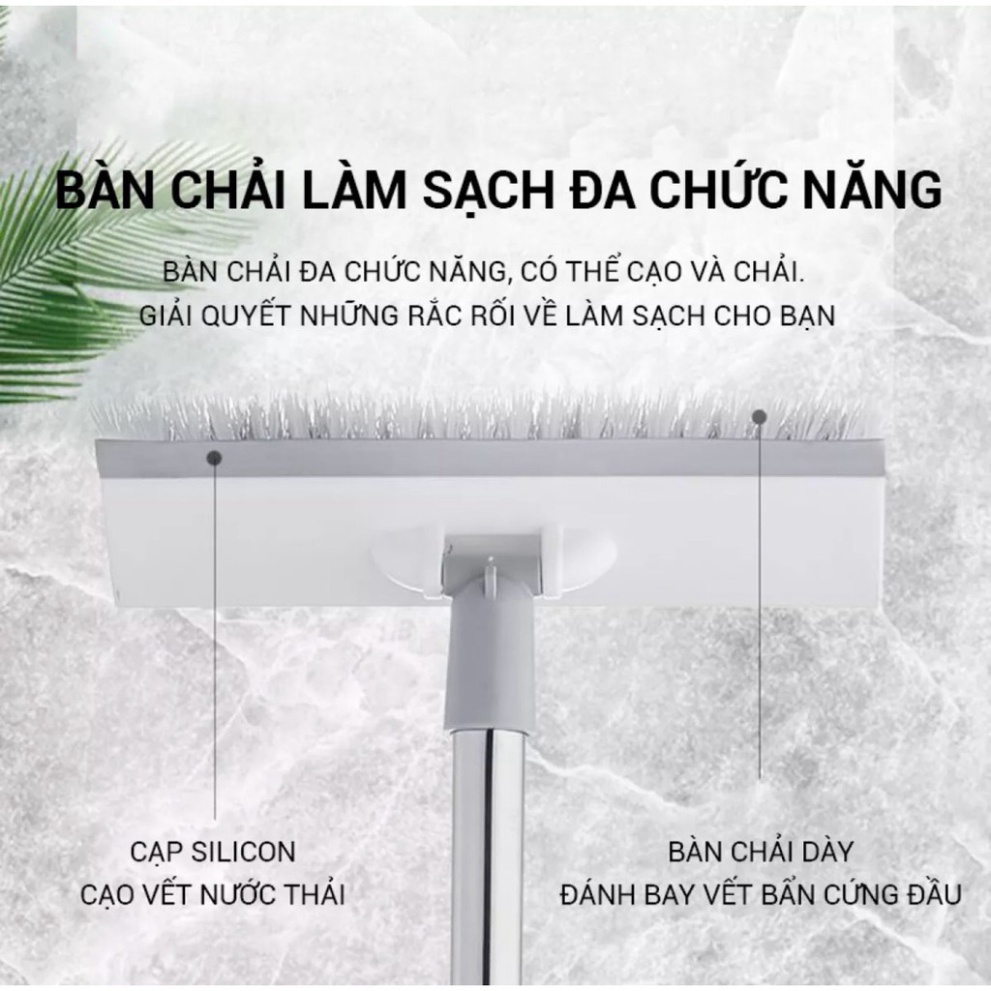 Chổi Cọ Nhà Tắm, Cọ Sàn, Gạt Kính Cán Dài 2 In 1 Siêu Đa NăngFREESHIPCây Chà Sàn Nhà Tắm