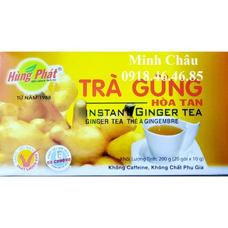 CHÍNH HÃNG Trà Gừng Hòa Tan Hùng Phát 20 gói