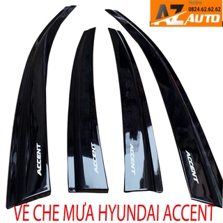 VÈ CHE MƯA HYUNDAI ACCENT 2018-2022 NHỰA ĐEN hàng cao cấp
