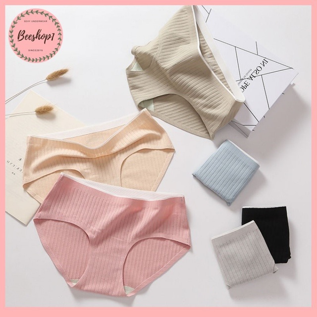 Quần lót nữ không viền, quần lót cotton không đường may thấm hút mồ hôi QC34