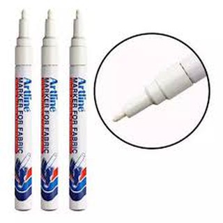  Bút vẽ lên áo Artline Marker for Fabric màu trắng bút vẽ vải tối bút vẽ lên dày dép 