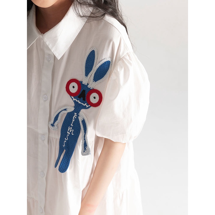 Đầm Công Chúa polo Cotton Nguyên Chất Thêu Họa Tiết Phong Cách Mới Mùa Hè Cho Bé Gái