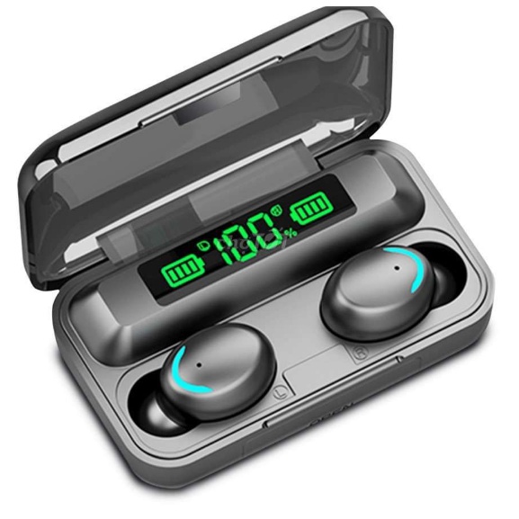 Tai nghe không dây Bluetooth TWS AMoi F9 Pro - Chống nước IP67 - Pin 3000maH - Dùng 6-8 Tiếng- Bảo Hành 12 Tháng