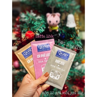 CÀ PHÊ HÒA TAN (HỘP 12 GÓI) (SALE LATTE VÀ BẠC XỈU DATE 25.02.2025, SỮA DATE 05.03.2025)