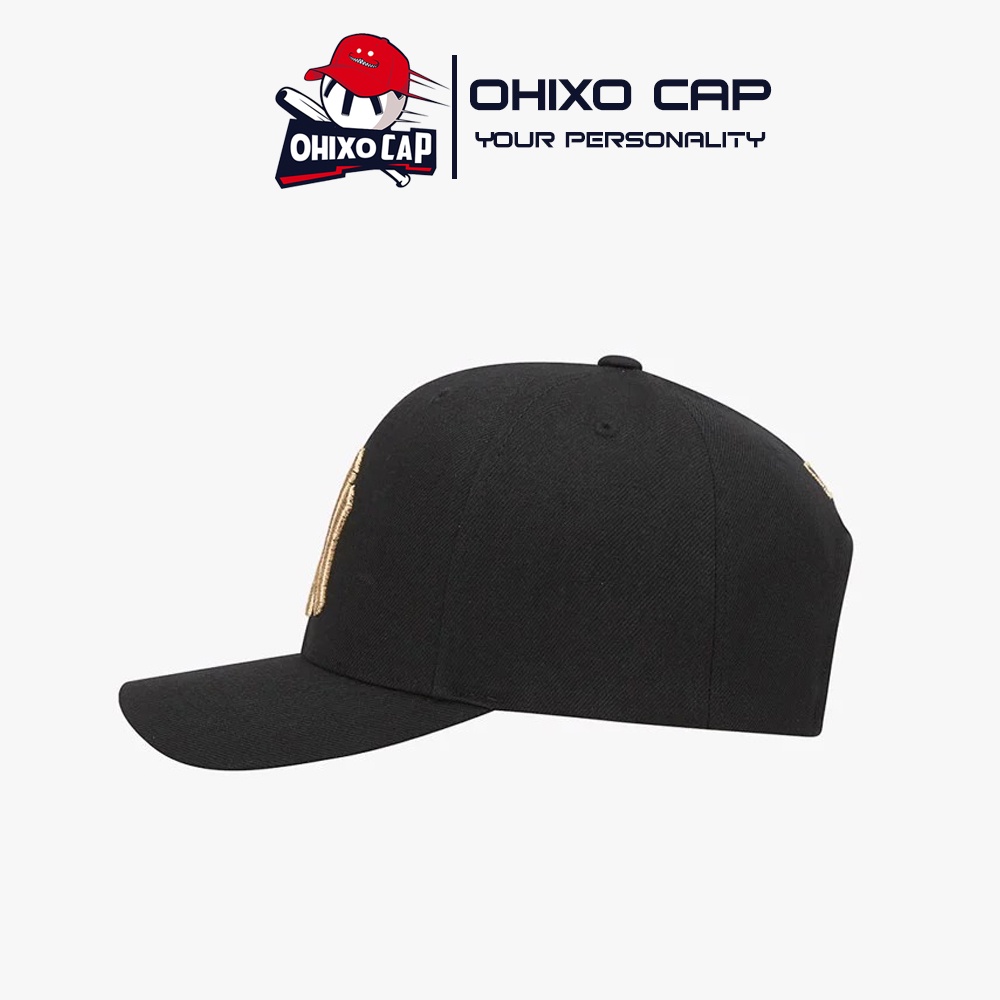 Mũ lưỡi trai NY nam nữ Nón kết thêu logo NY thể thao hàng xuất dư cao cấp mềm mịn fom chuẩn màu đen LT24